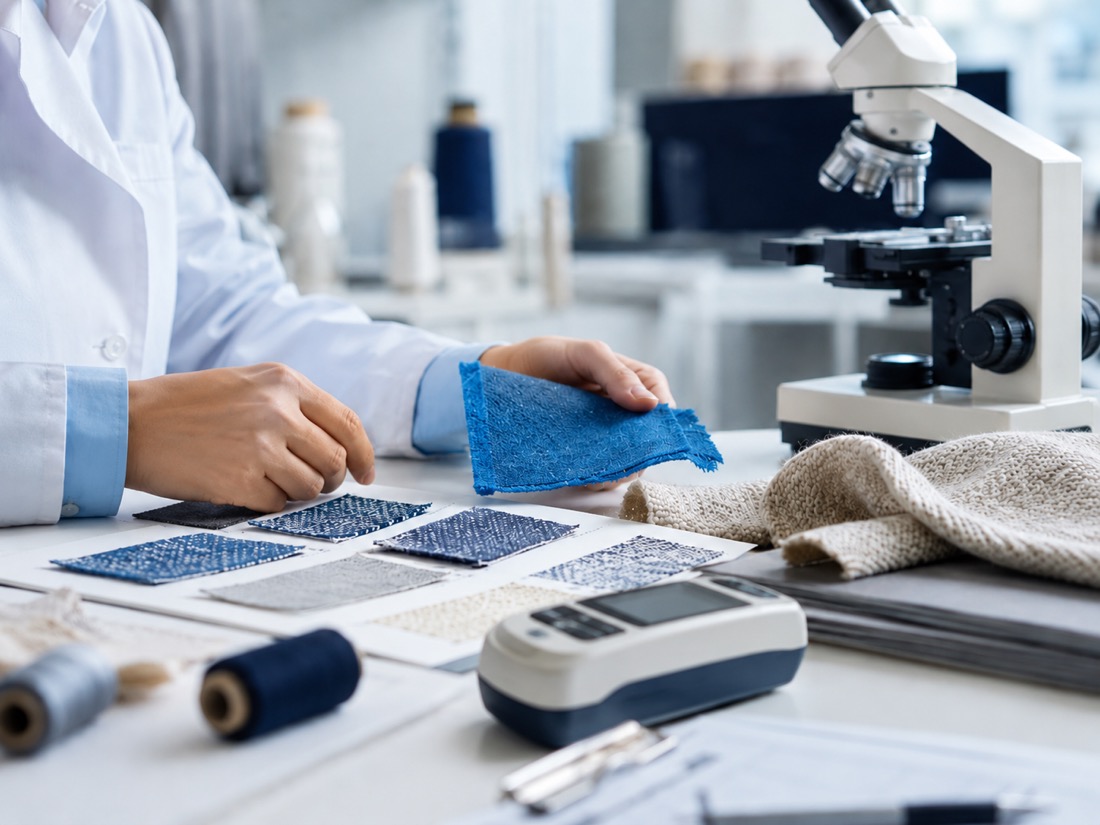Textile research and testing facilities in a laboratory environment